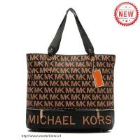 michael kors logo signature groot koffie bakken Shop Eindhoven gzatl232